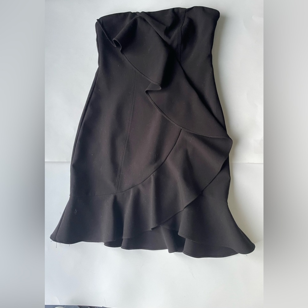 Likely Monetta Strapless Ruffle Mini Dress Black Size 8 Revolve Cocktail - Picture 7 of 7